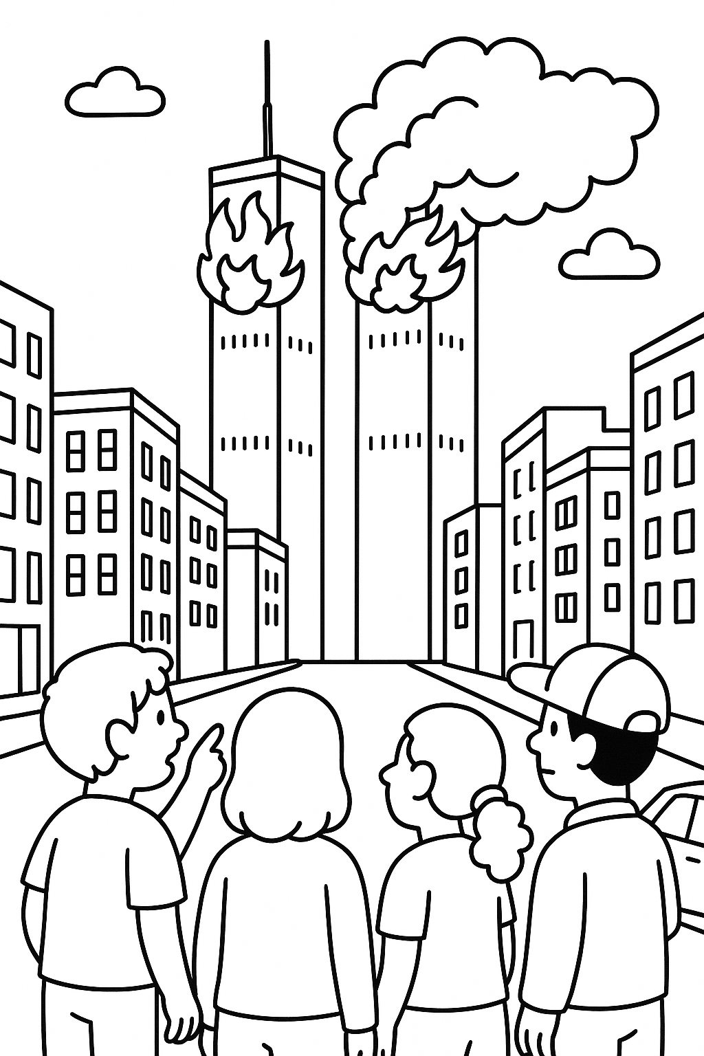 9/11 Bold and Easy Coloring book